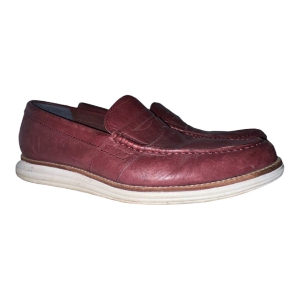Cole Haan Lunargrand Penny Loafers in Oxblood Leather 9.5